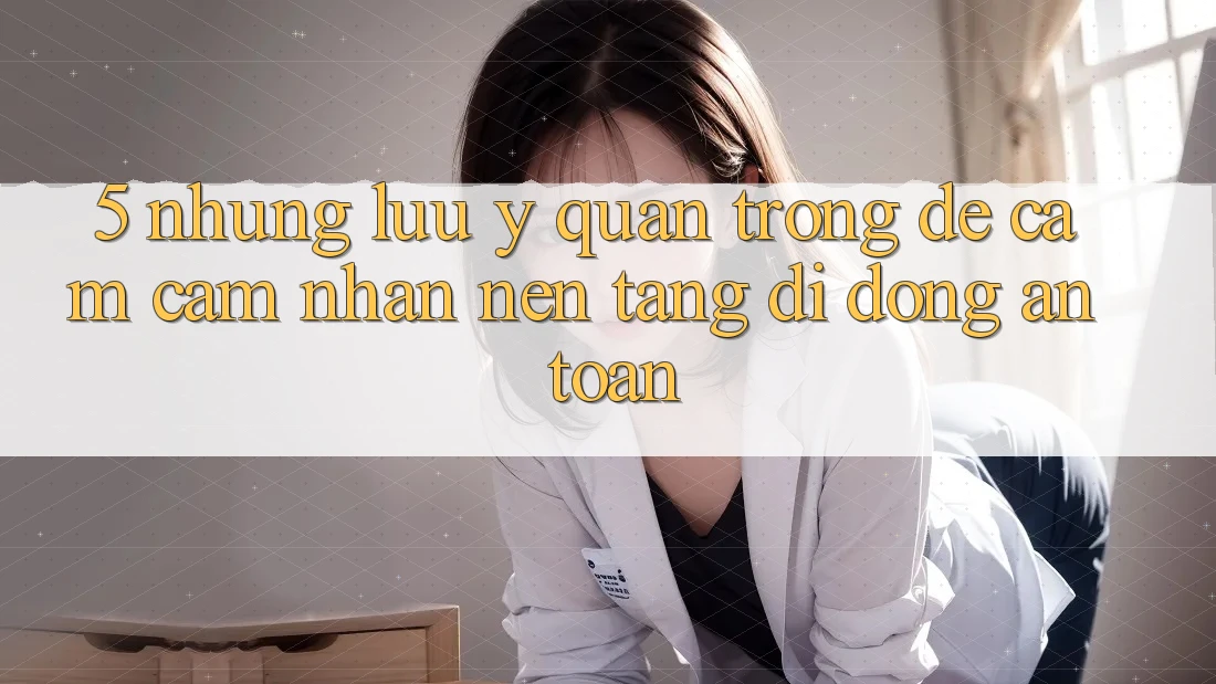 5. Những Lưu Ý Quan Trọng Để Cảm cảm nhận Nền tảng di động An Toàn