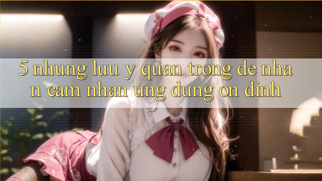 5. Những Lưu Ý Quan Trọng Để Nhận cảm nhận Ứng Dụng Ổn định