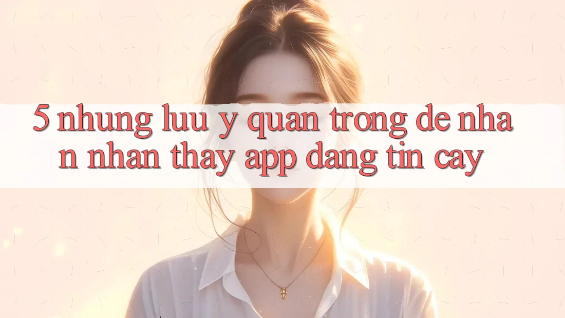 5. Những Lưu Ý Quan Trọng Để Nhận nhận thấy App Đáng tin cậy