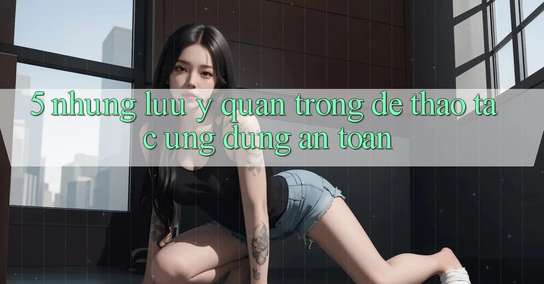5. Những Lưu Ý Quan Trọng Để Thao tác Ứng Dụng An Toàn 5. Những Lưu Ý Quan Trọng Để Thao tác Ứng Dụng An Toàn