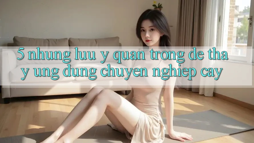 5. Những Lưu Ý Quan Trọng Để Thấy Ứng Dụng Chuyên nghiệp cậy