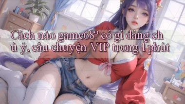 Cách nào game68 có gì đáng chú ý, câu chuyện VIP trong 1 phút