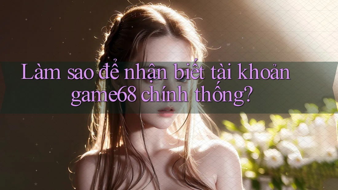 Làm sao để nhận biết tài khoản game68 chính thống?