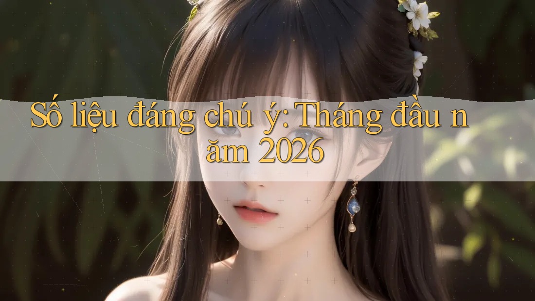 Số liệu đáng chú ý: Tháng đầu năm 2026 Số liệu đáng chú ý: Tháng đầu năm 2026