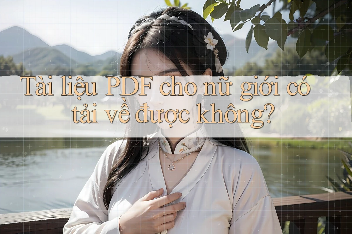 Tài liệu PDF cho nữ giới có tải về được không?