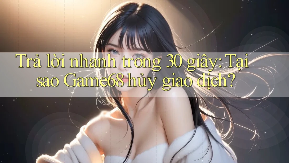 Trả lời nhanh trong 30 giây: Tại sao Game68 hủy giao dịch? Trả lời nhanh trong 30 giây: Tại sao Game68 hủy giao dịch?